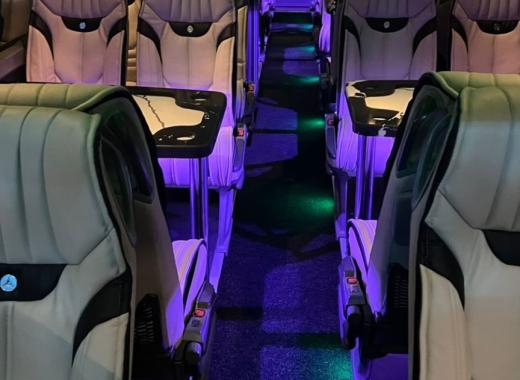 Mercedes Bus with Facing Seats and Tables - (33 passengers)